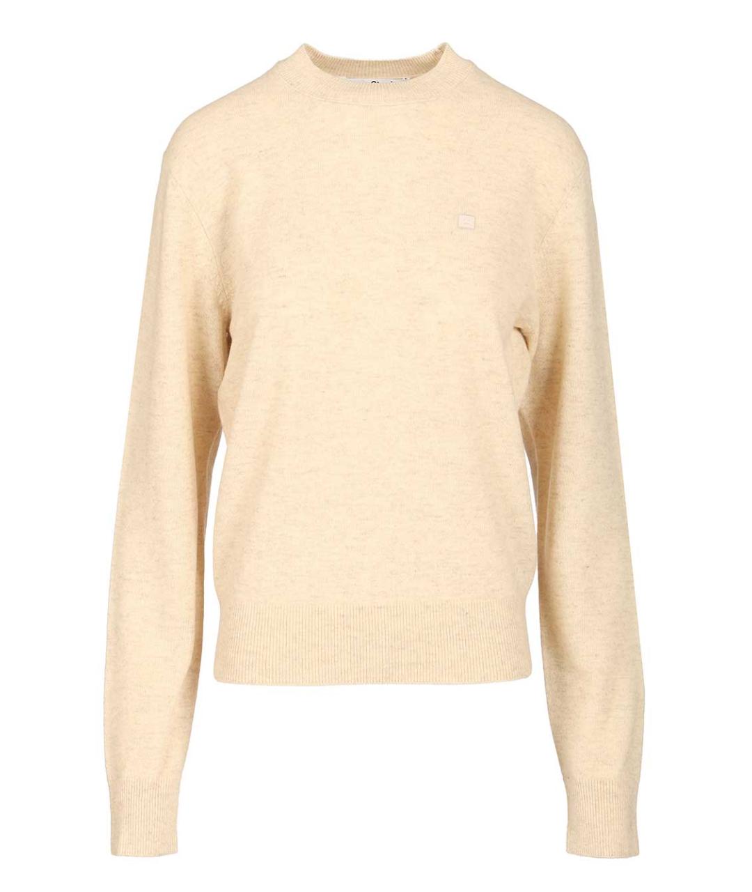 ACNE STUDIOS Бежевый шерстяной джемпер / свитер, фото 1