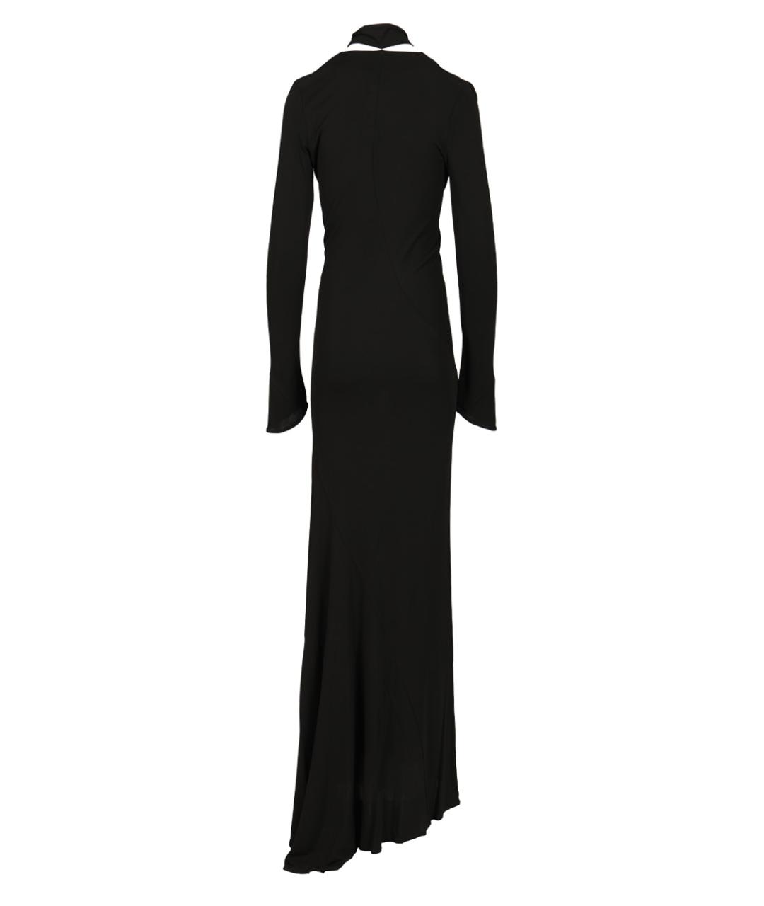 THE ATTICO Черное вискозное платье, фото 2