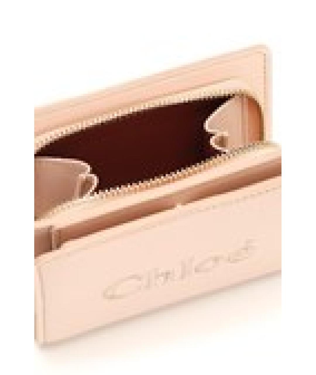 CHLOE Розовый кожаный кошелек, фото 3