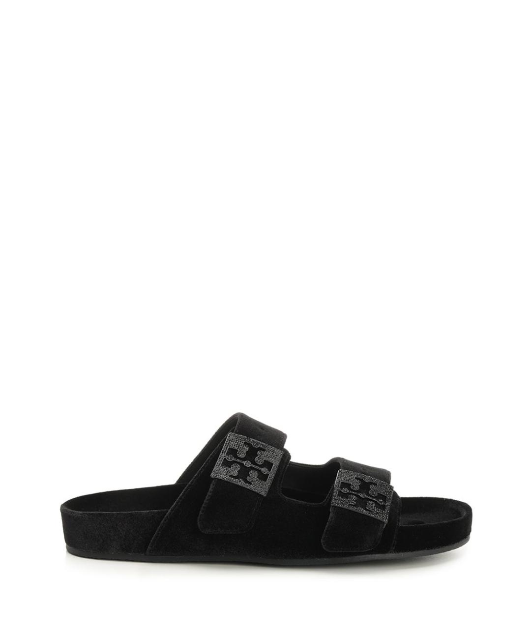 TORY BURCH Черные замшевые сандалии, фото 1