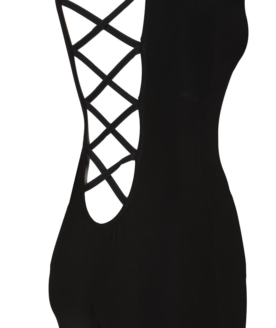 NORMA KAMALI Черный полиэстеровый комбинезон, фото 5