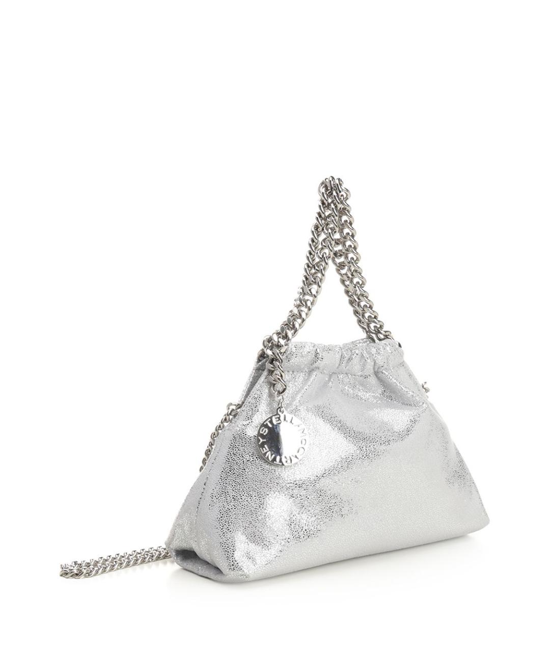 STELLA MCCARTNEY Серебряная сумка через плечо из искусственной кожи, фото 2