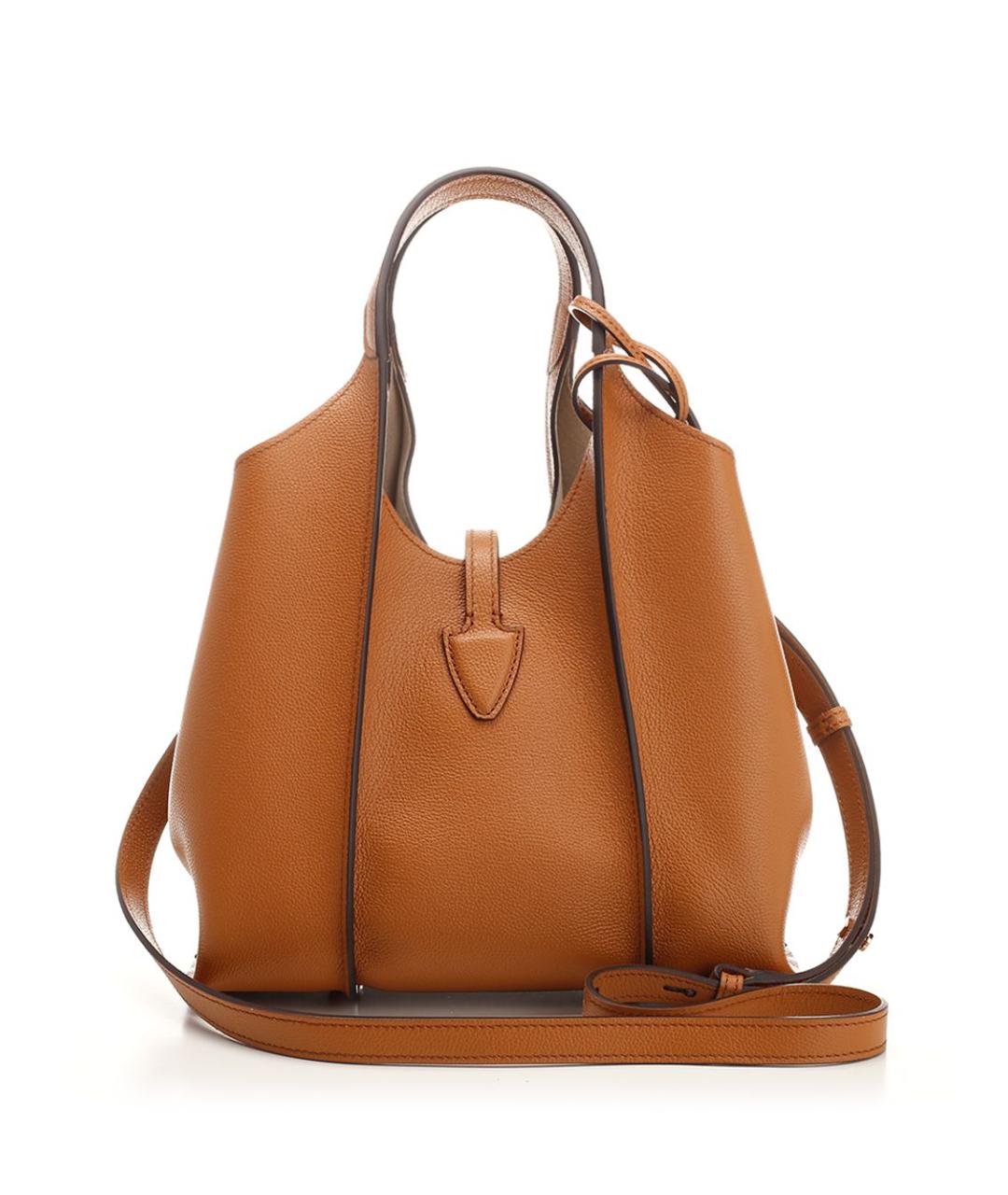 TOD'S Коричневая кожаная сумка тоут, фото 3