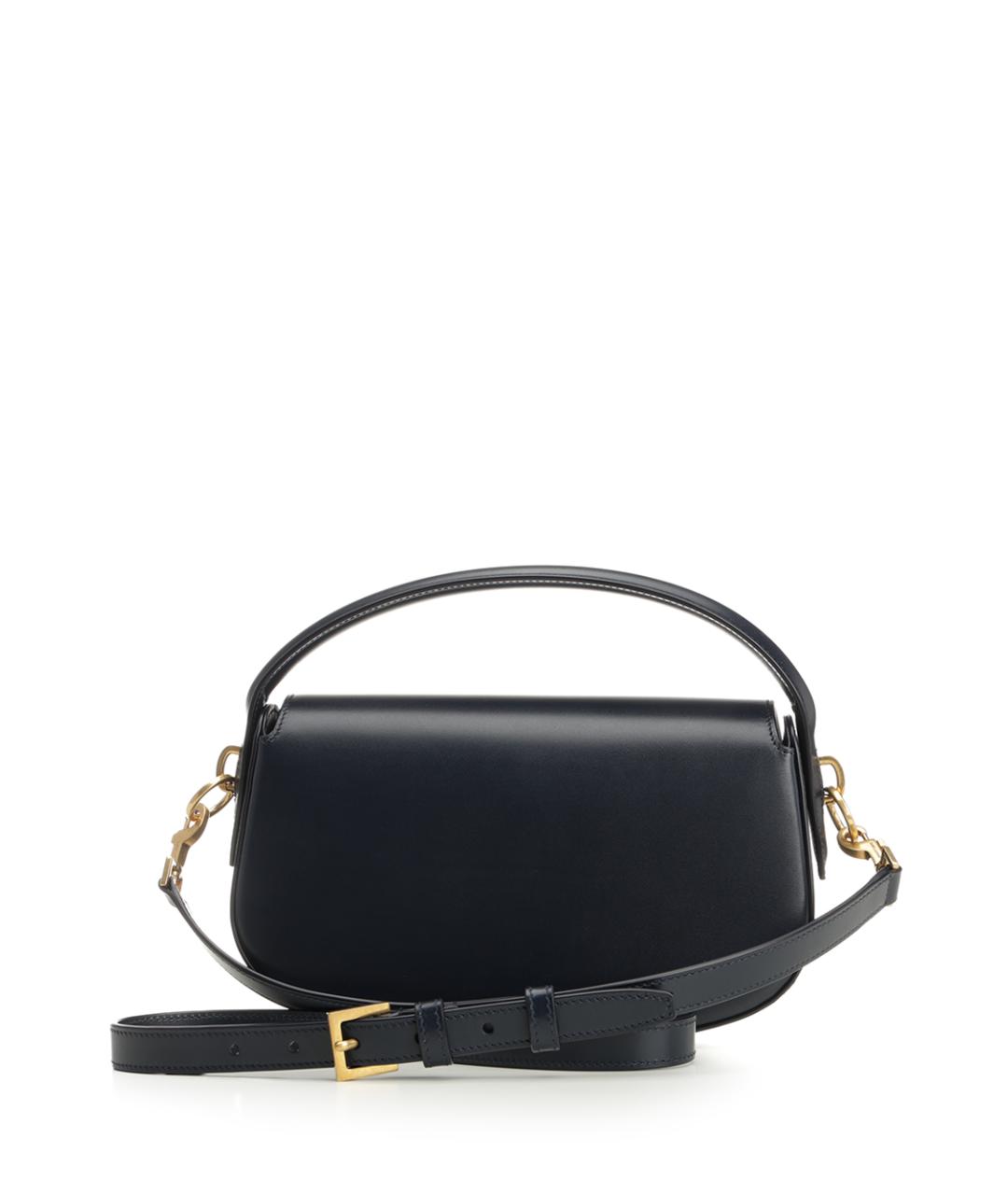 SAINT LAURENT Синяя кожаная сумка через плечо, фото 3