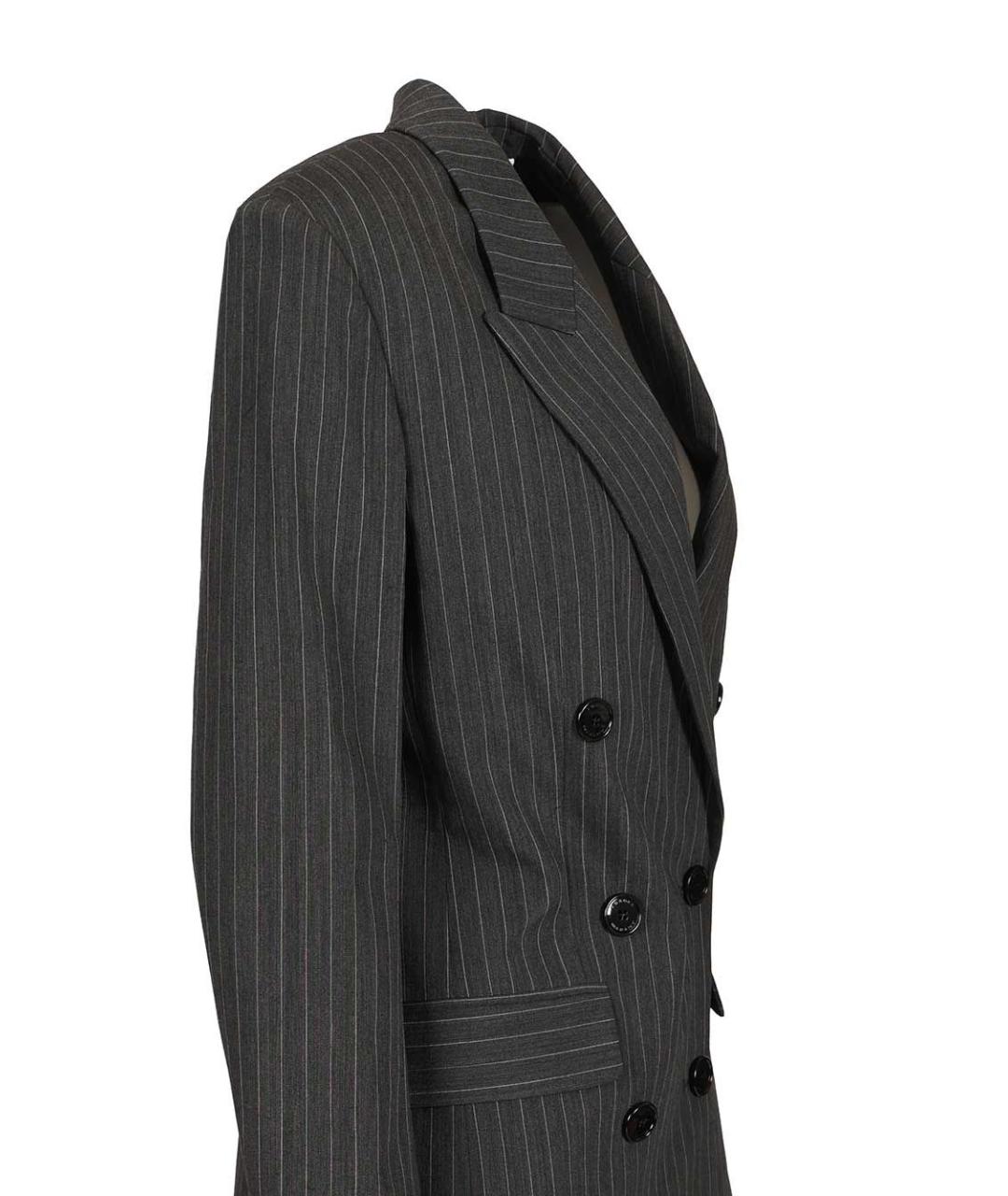 ISABEL MARANT Антрацитовый шерстяной жакет/пиджак, фото 3