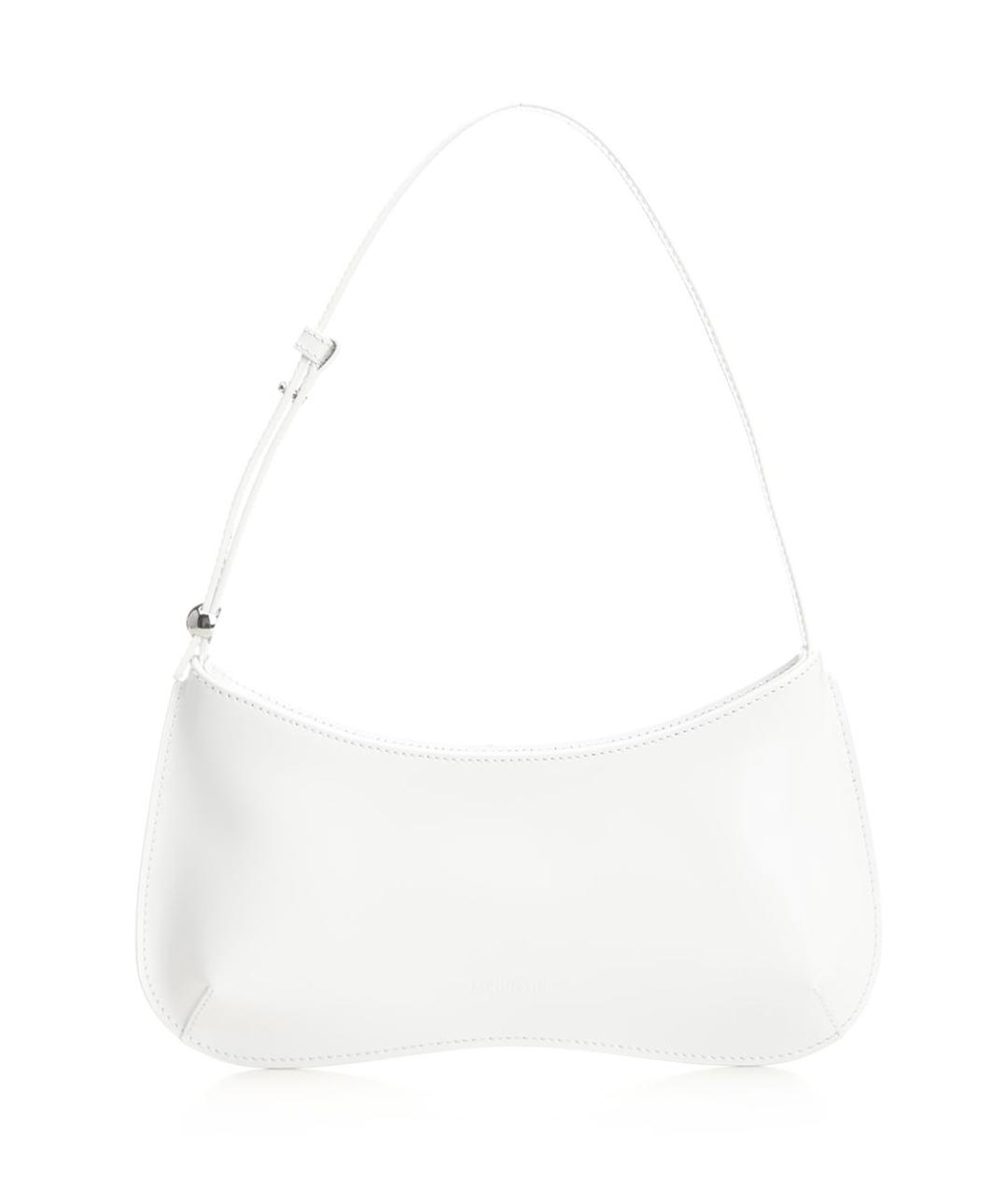 JACQUEMUS Белая кожаная сумка через плечо, фото 1