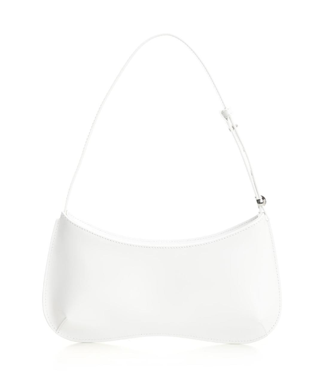 JACQUEMUS Белая кожаная сумка через плечо, фото 3