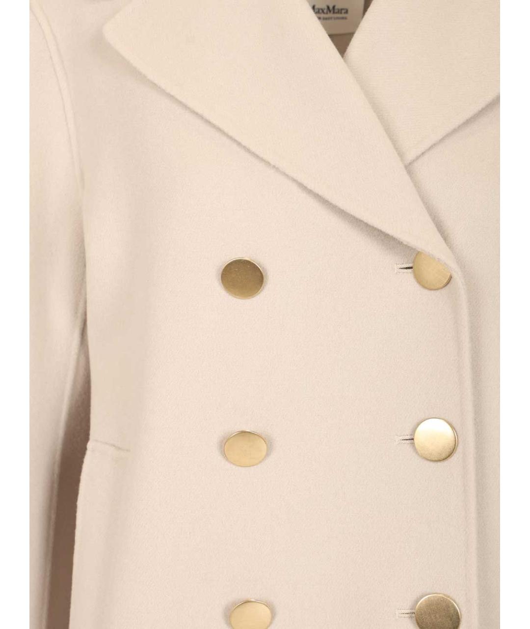 'S MAX MARA Бежевое шерстяное пальто, фото 4