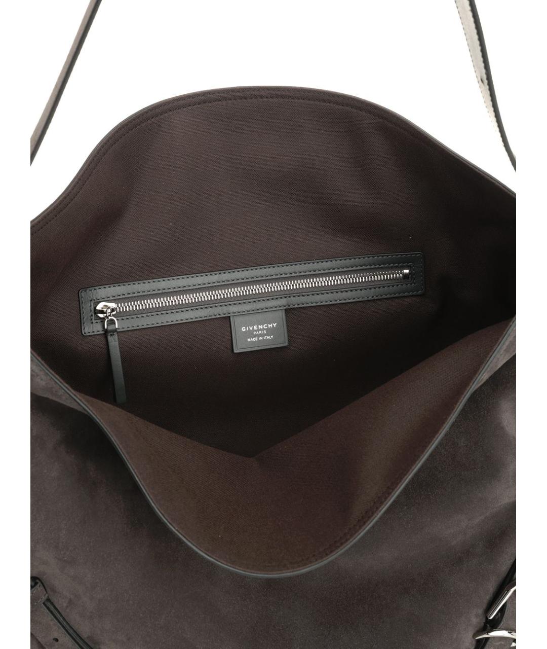 GIVENCHY Серая замшевая сумка через плечо, фото 4