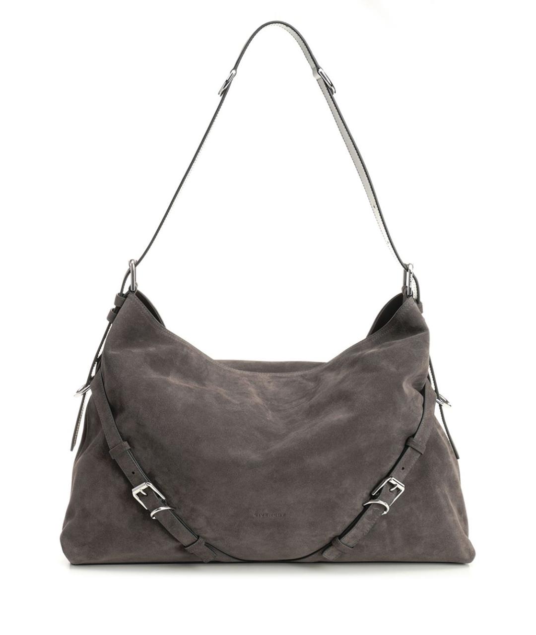 GIVENCHY Серая замшевая сумка через плечо, фото 1