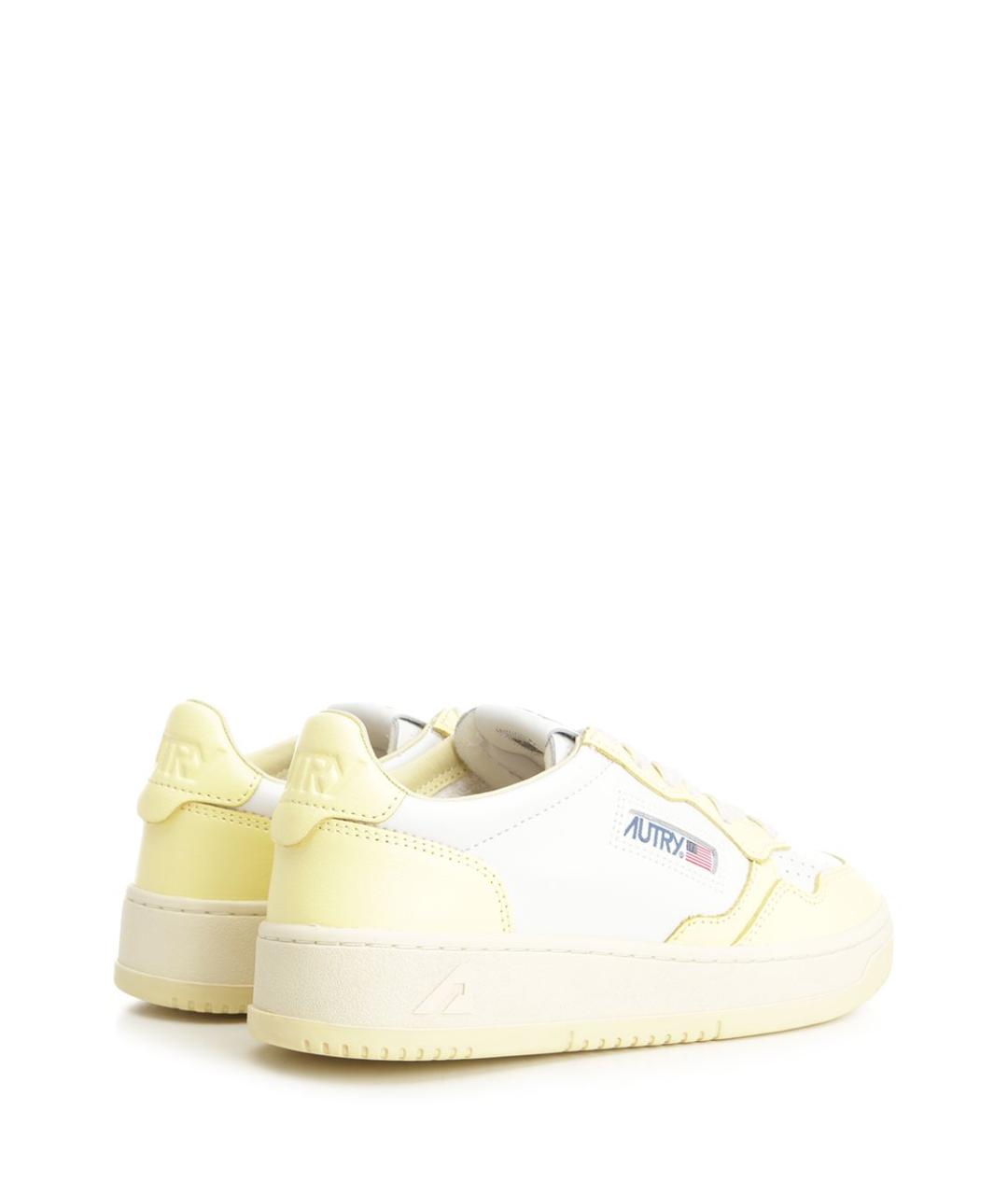 AUTRY Белые кожаные кроссовки, фото 3