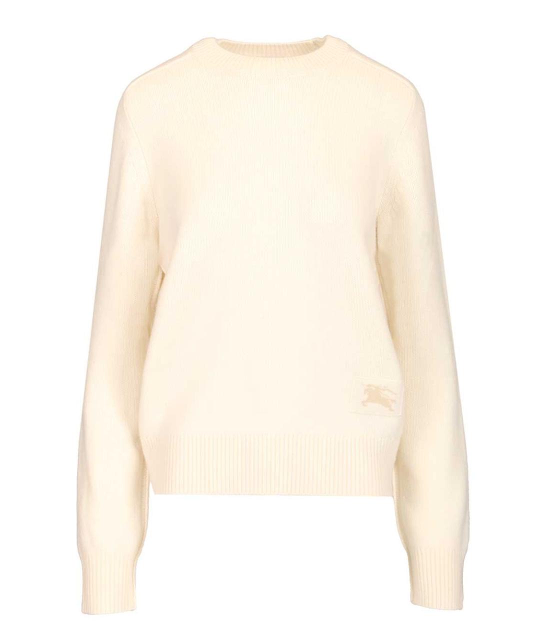 BURBERRY Бежевый кашемировый джемпер / свитер, фото 1