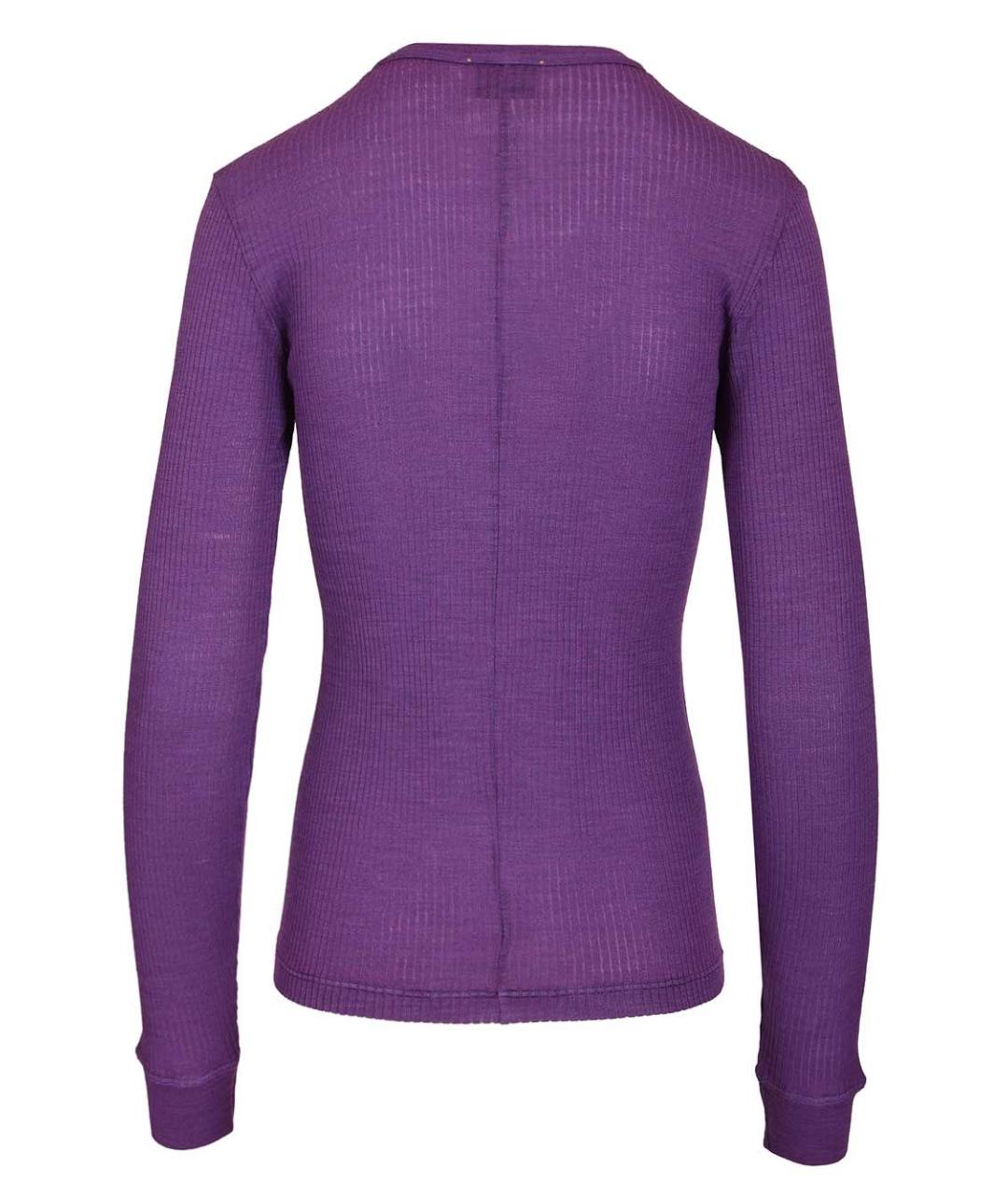 FORTE FORTE Фиолетовый шерстяной джемпер / свитер, фото 2