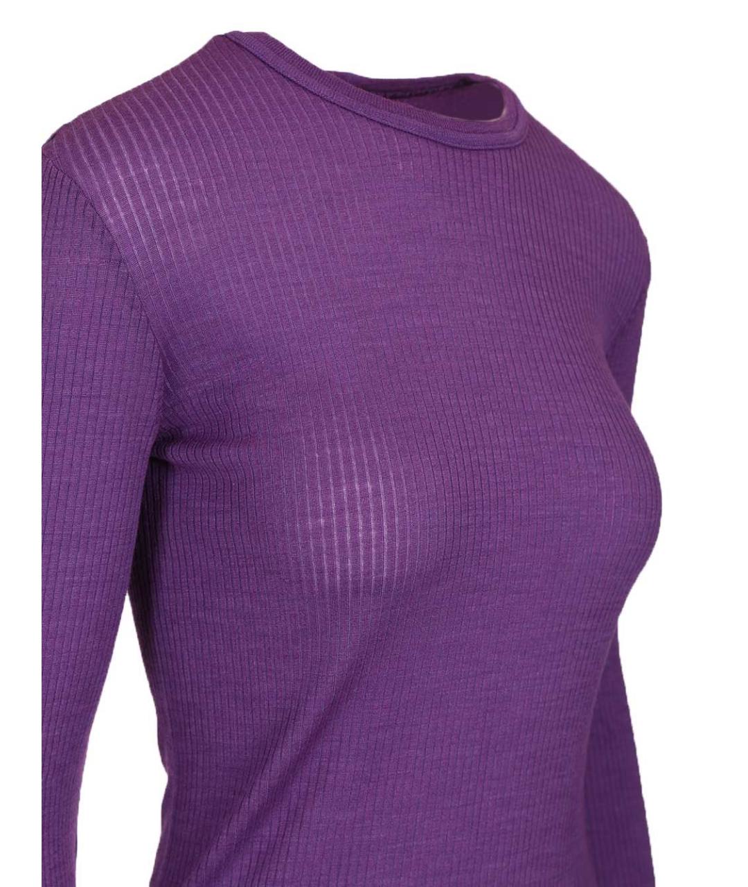 FORTE FORTE Фиолетовый шерстяной джемпер / свитер, фото 5