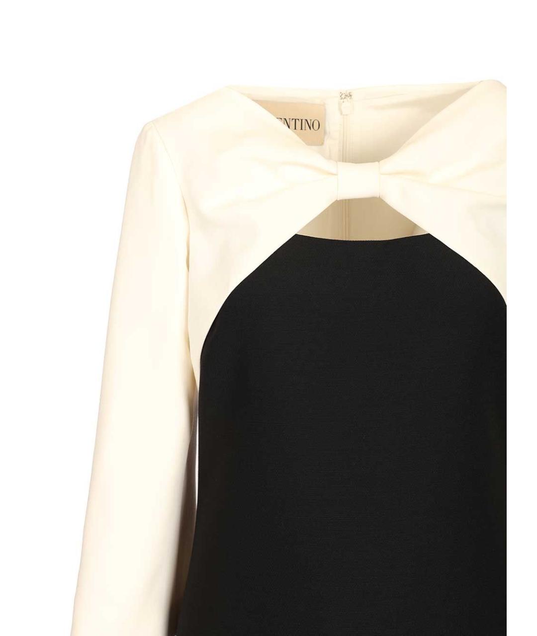 VALENTINO Мульти шерстяное коктейльное платье, фото 4