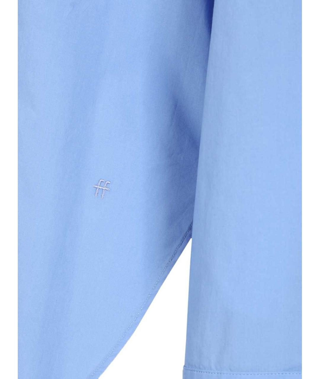 FORTE FORTE Голубая хлопковая рубашка, фото 5