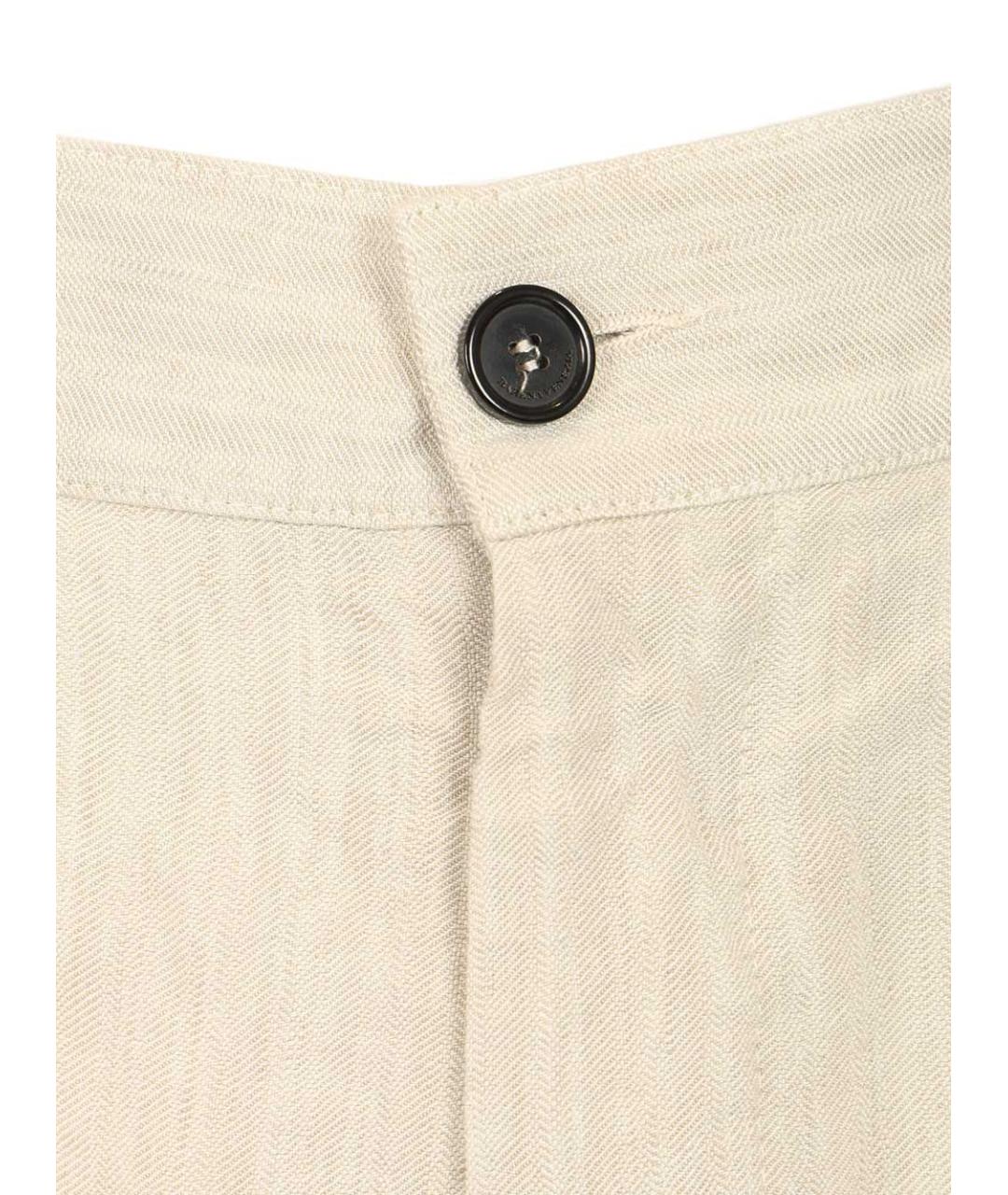 BARENA Бежевые вискозные прямые брюки, фото 4