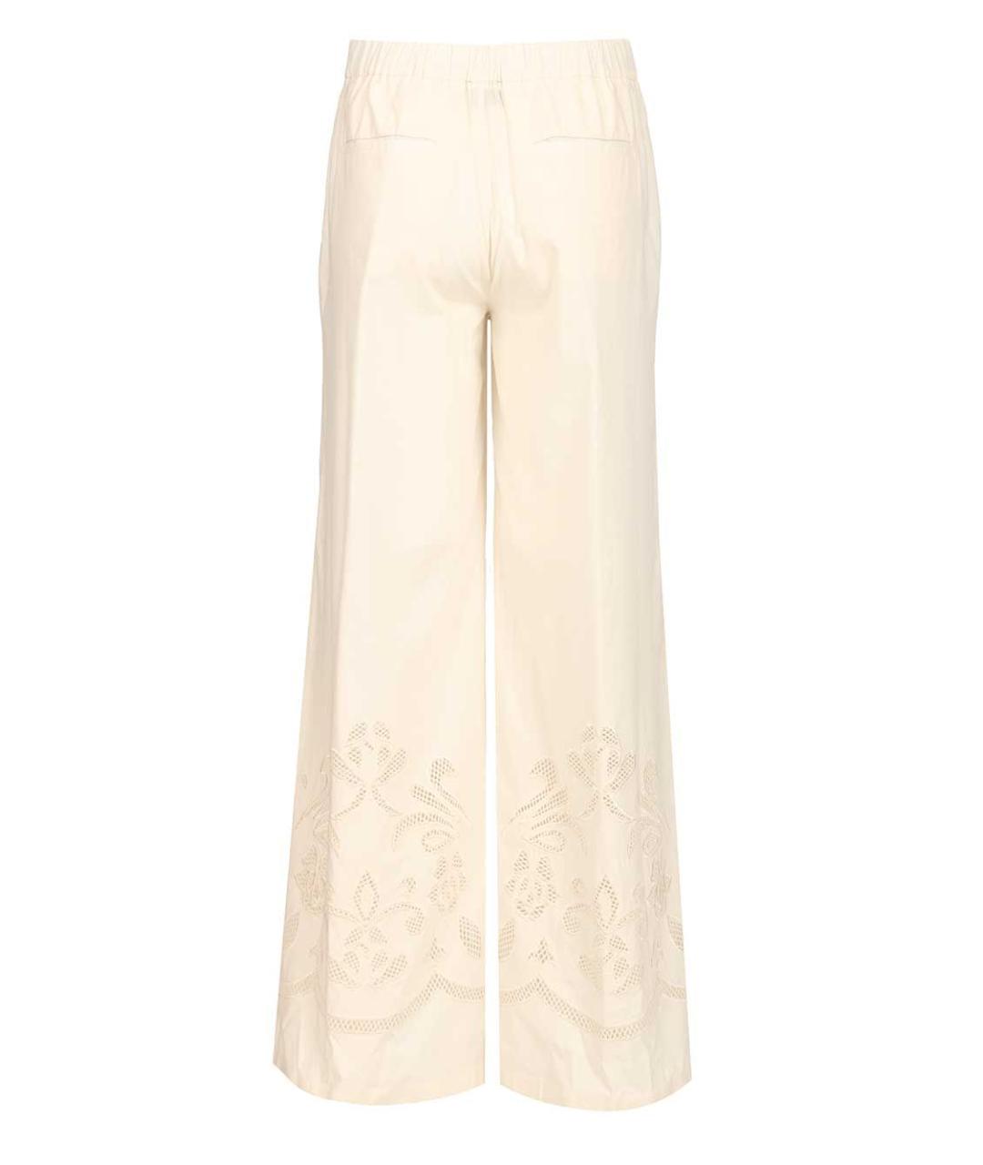 FORTE FORTE Бежевые хлопковые брюки широкие, фото 2