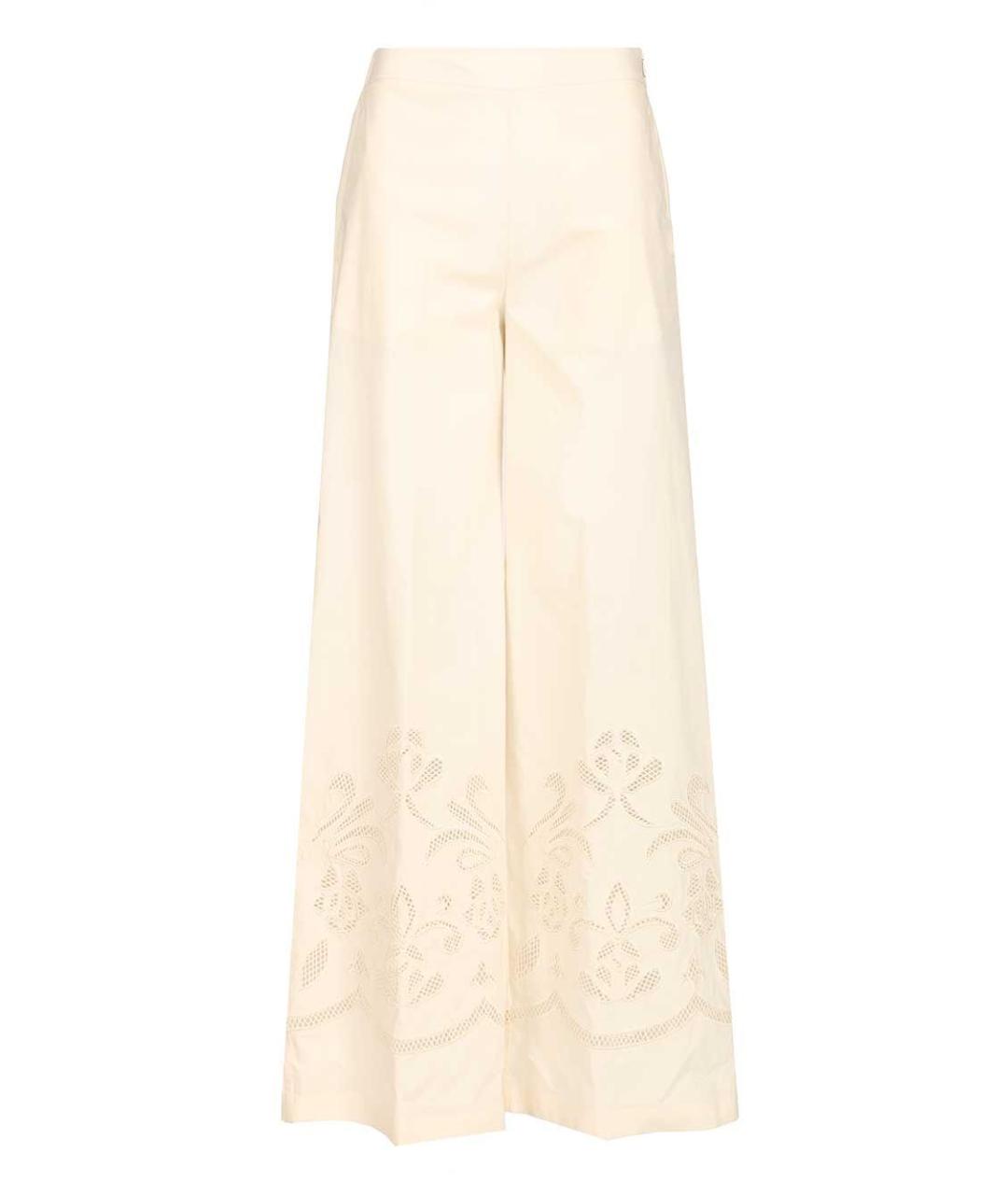 FORTE FORTE Бежевые хлопковые брюки широкие, фото 1