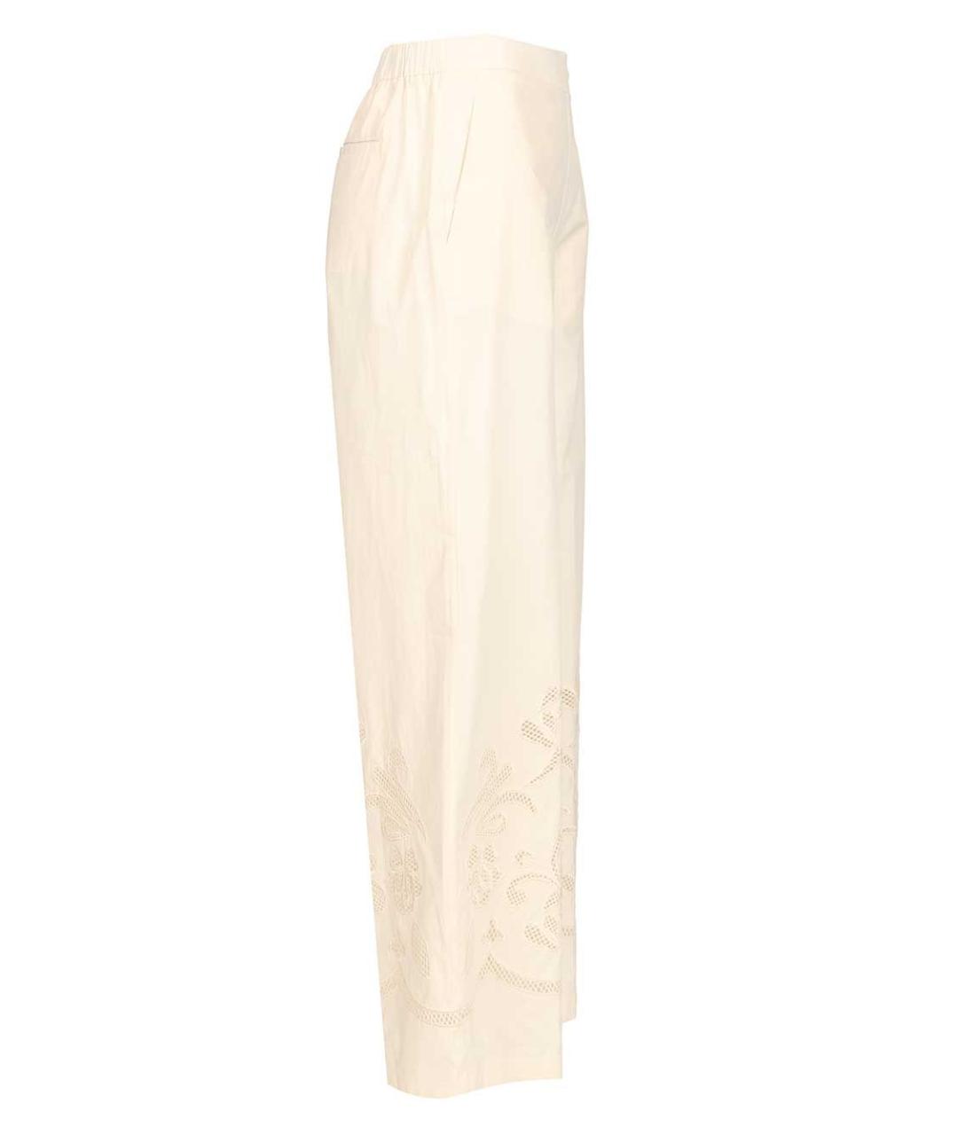 FORTE FORTE Бежевые хлопковые брюки широкие, фото 3