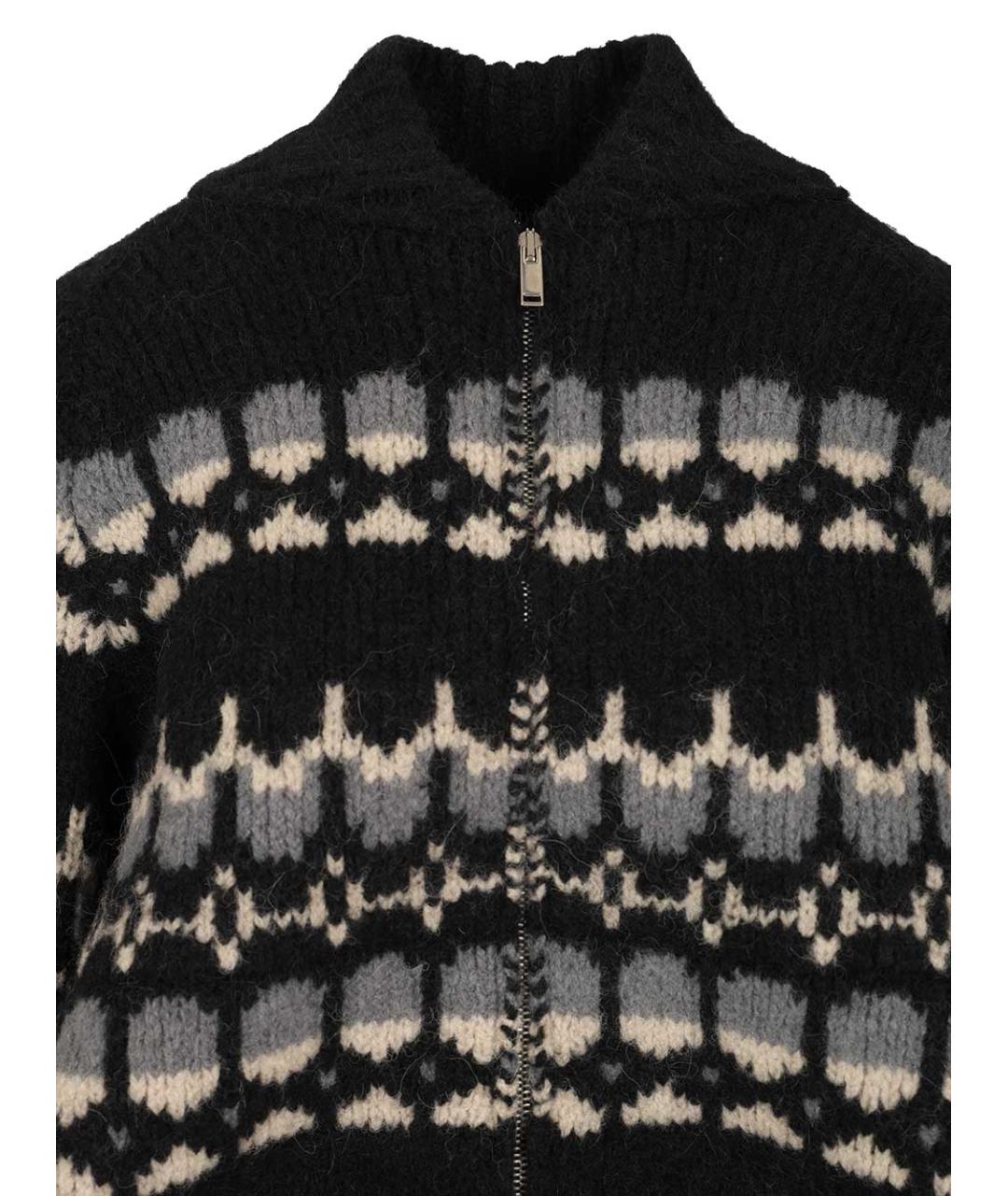 BARENA Черный шерстяной кардиган, фото 4