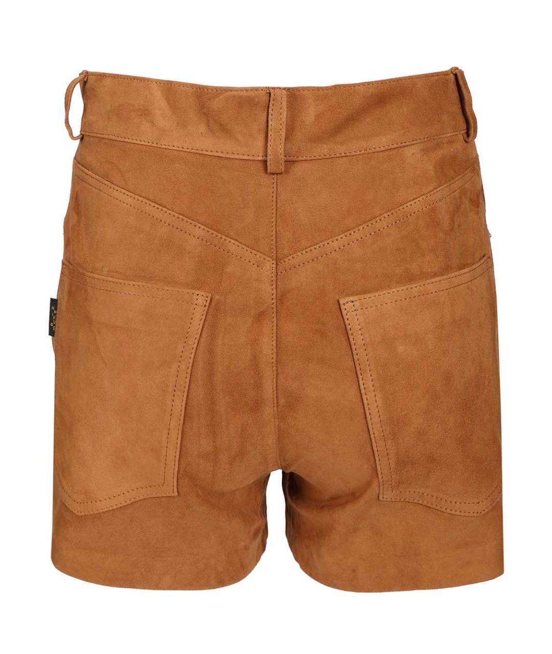 HAIKURE Коричневые замшевые шорты, фото 2