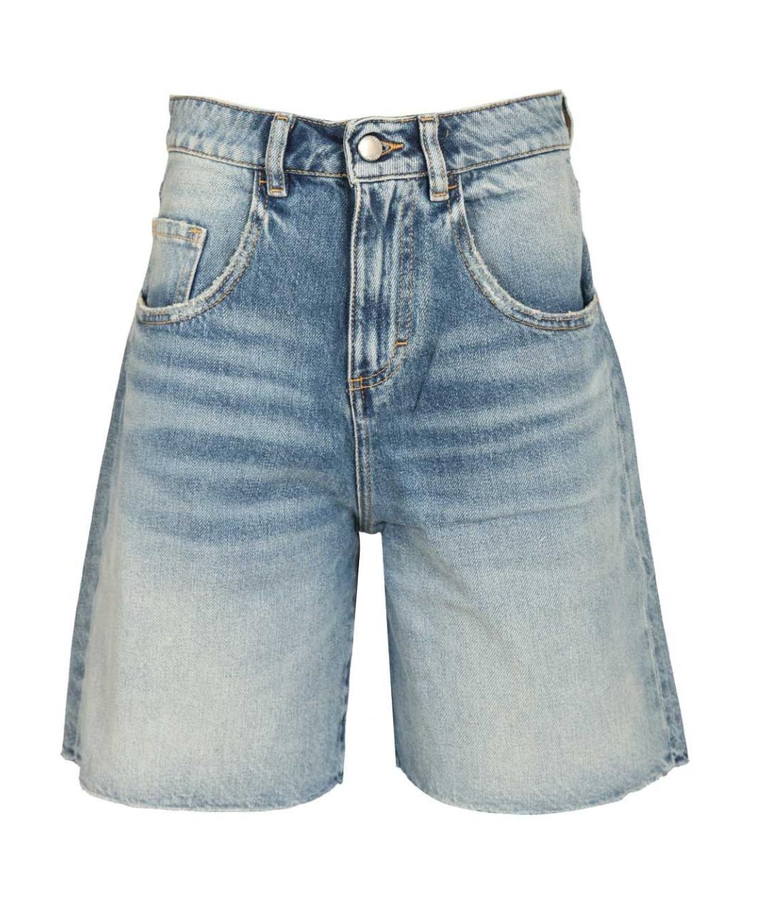 ICON DENIM Голубые хлопковые шорты, фото 1