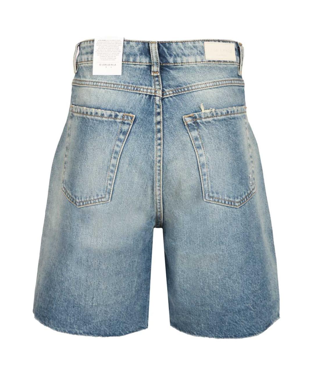 ICON DENIM Голубые хлопковые шорты, фото 2