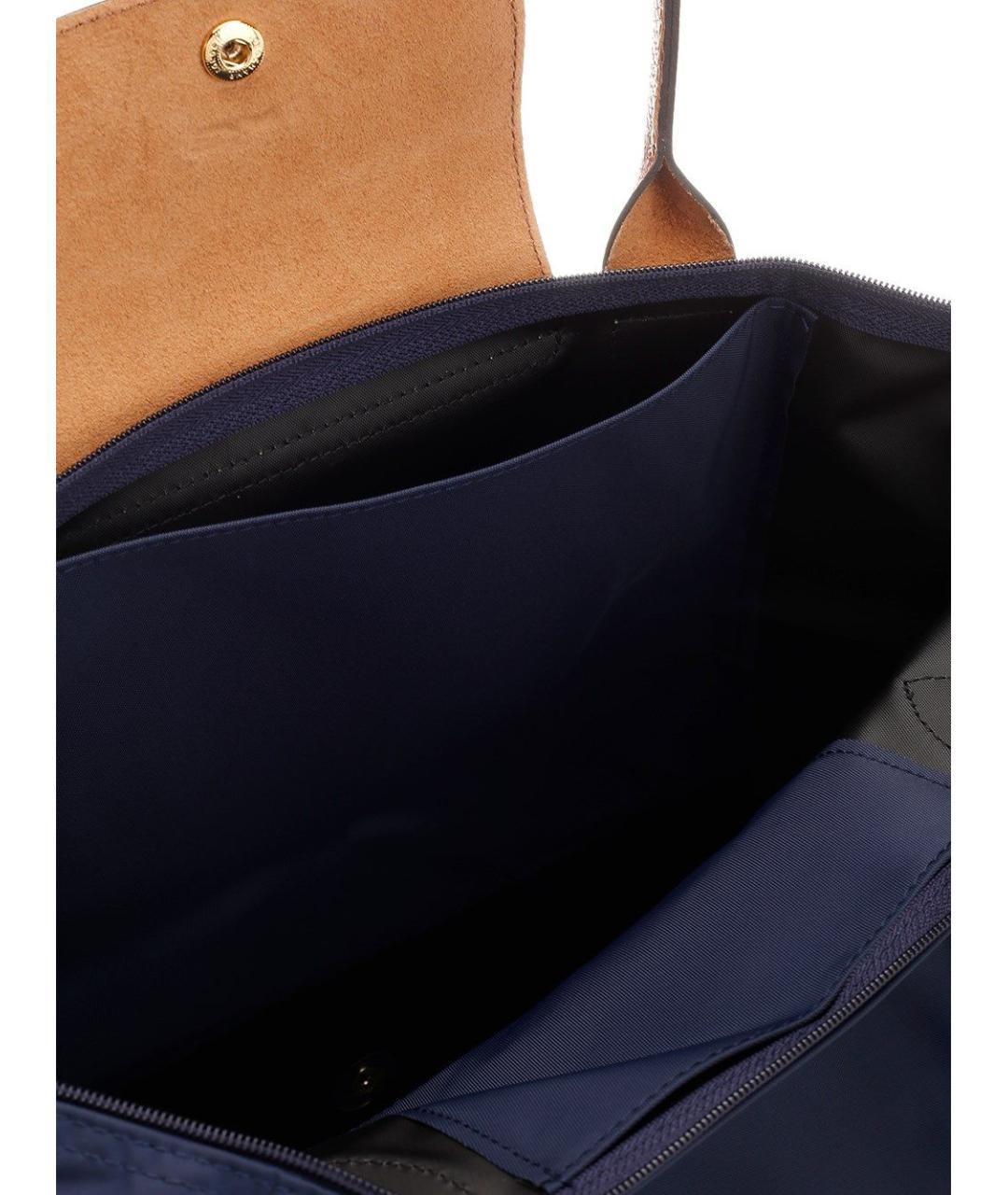 LONGCHAMP Синяя тканевая сумка тоут, фото 4