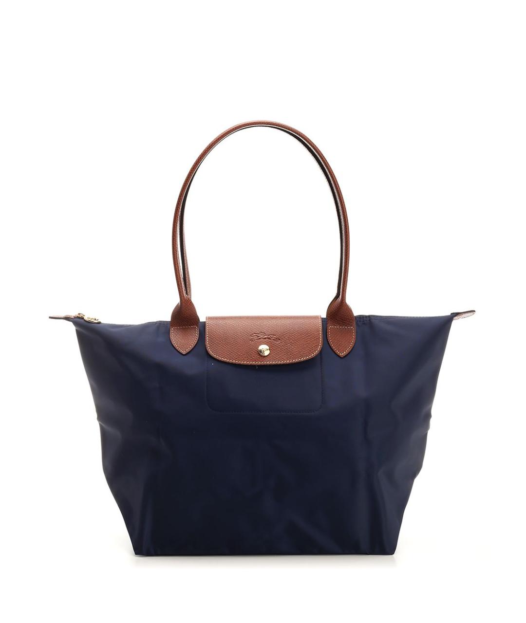 LONGCHAMP Синяя тканевая сумка тоут, фото 1