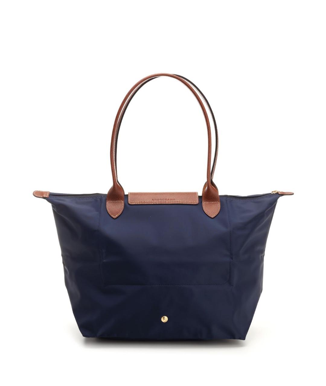 LONGCHAMP Синяя тканевая сумка тоут, фото 3