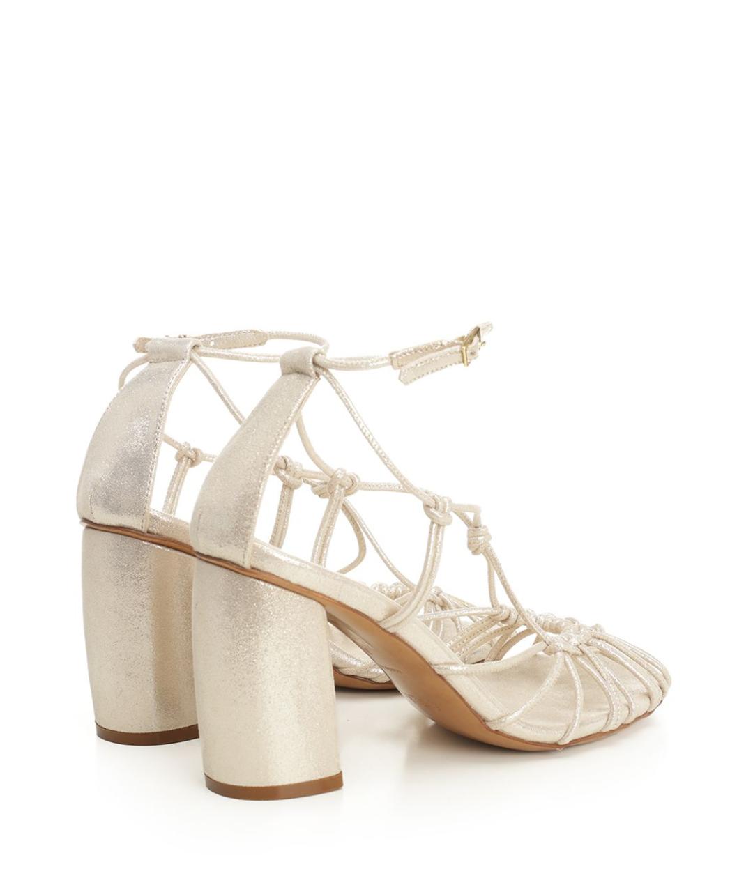 FORTE FORTE Бежевые кожаные босоножки, фото 3