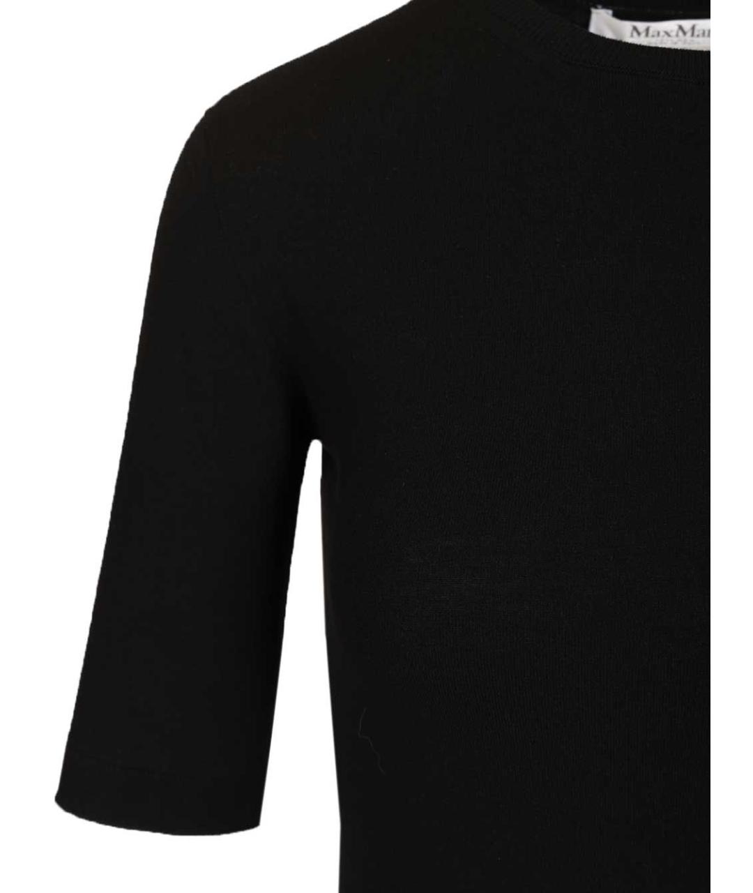 MAX MARA Черный вискозный джемпер / свитер, фото 3