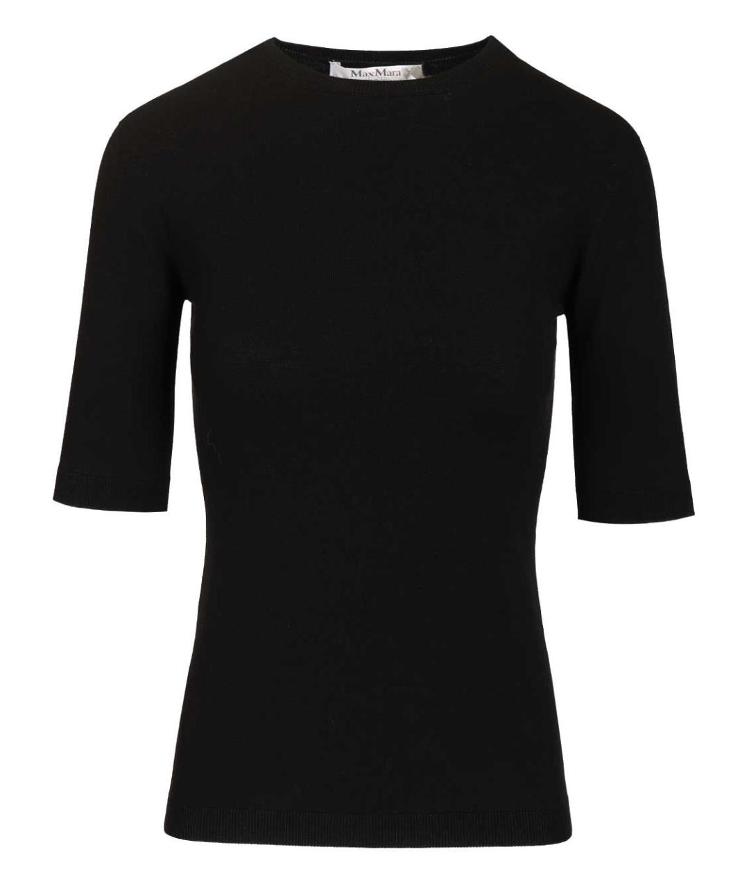 MAX MARA Черный вискозный джемпер / свитер, фото 1