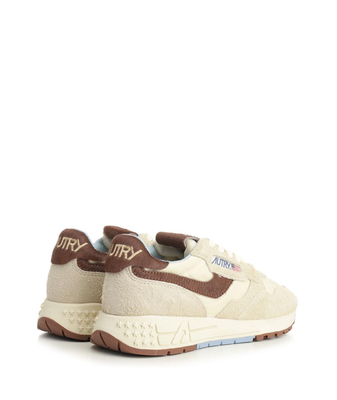 AUTRY Бежевые замшевые кроссовки, фото 3