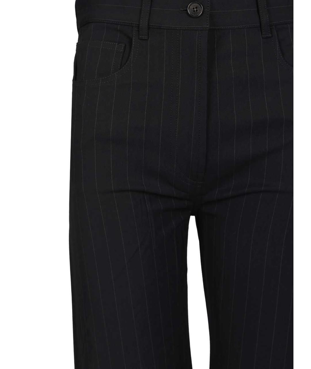 ACNE STUDIOS Темно-синие вискозные прямые брюки, фото 4