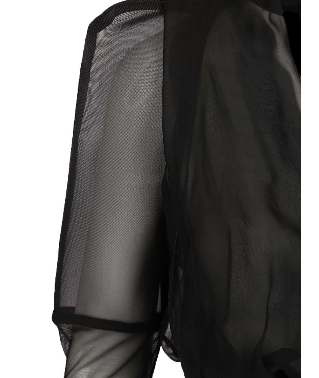 RICK OWENS Черная шелковая куртка, фото 5