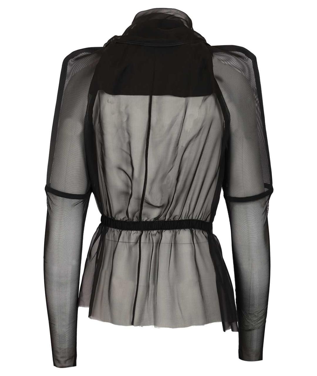 RICK OWENS Черная шелковая куртка, фото 2