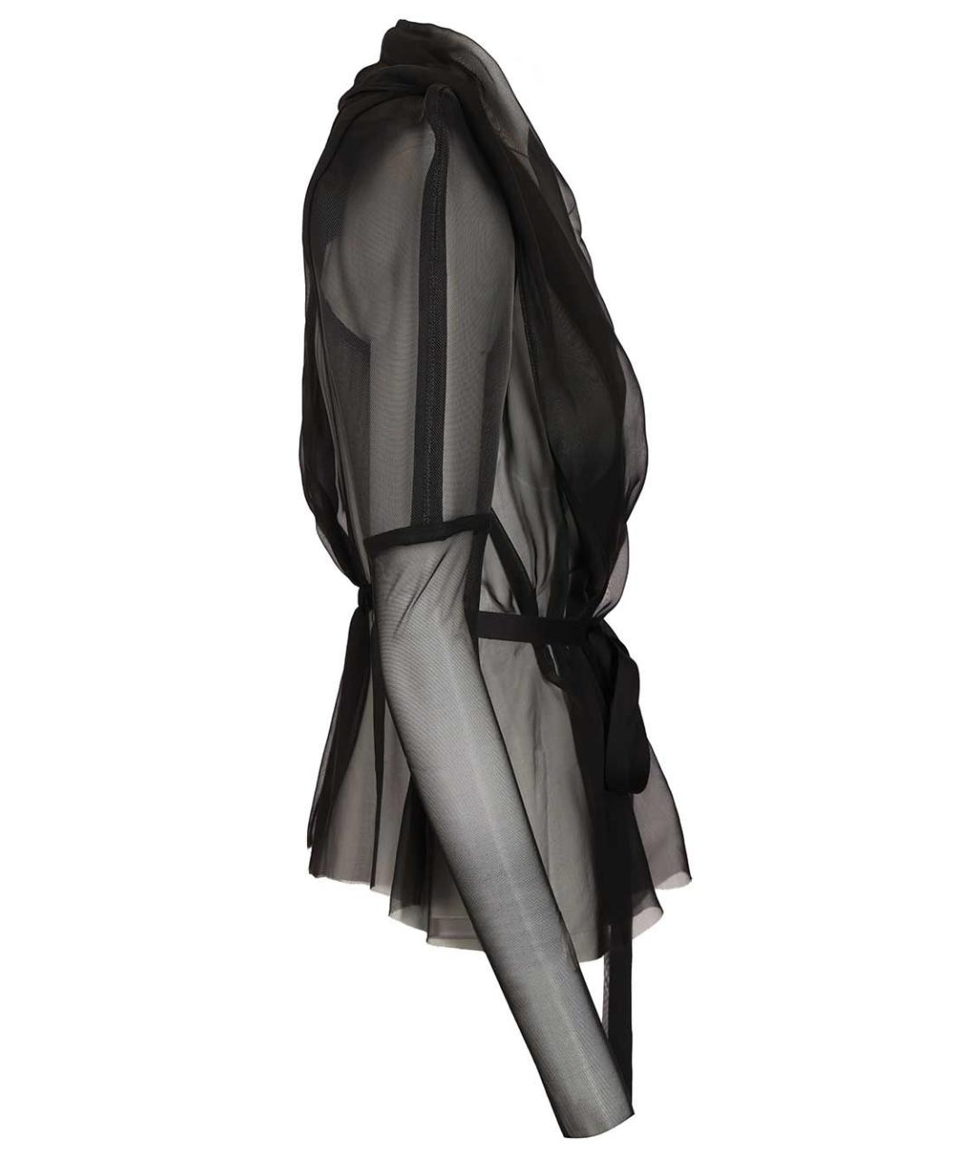 RICK OWENS Черная шелковая куртка, фото 3