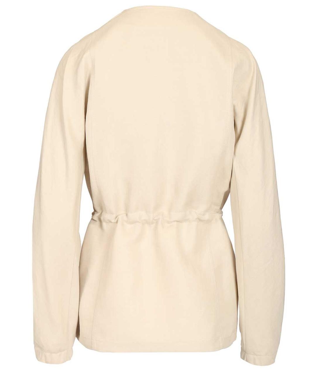 MAX MARA Бежевая льняная куртка, фото 2