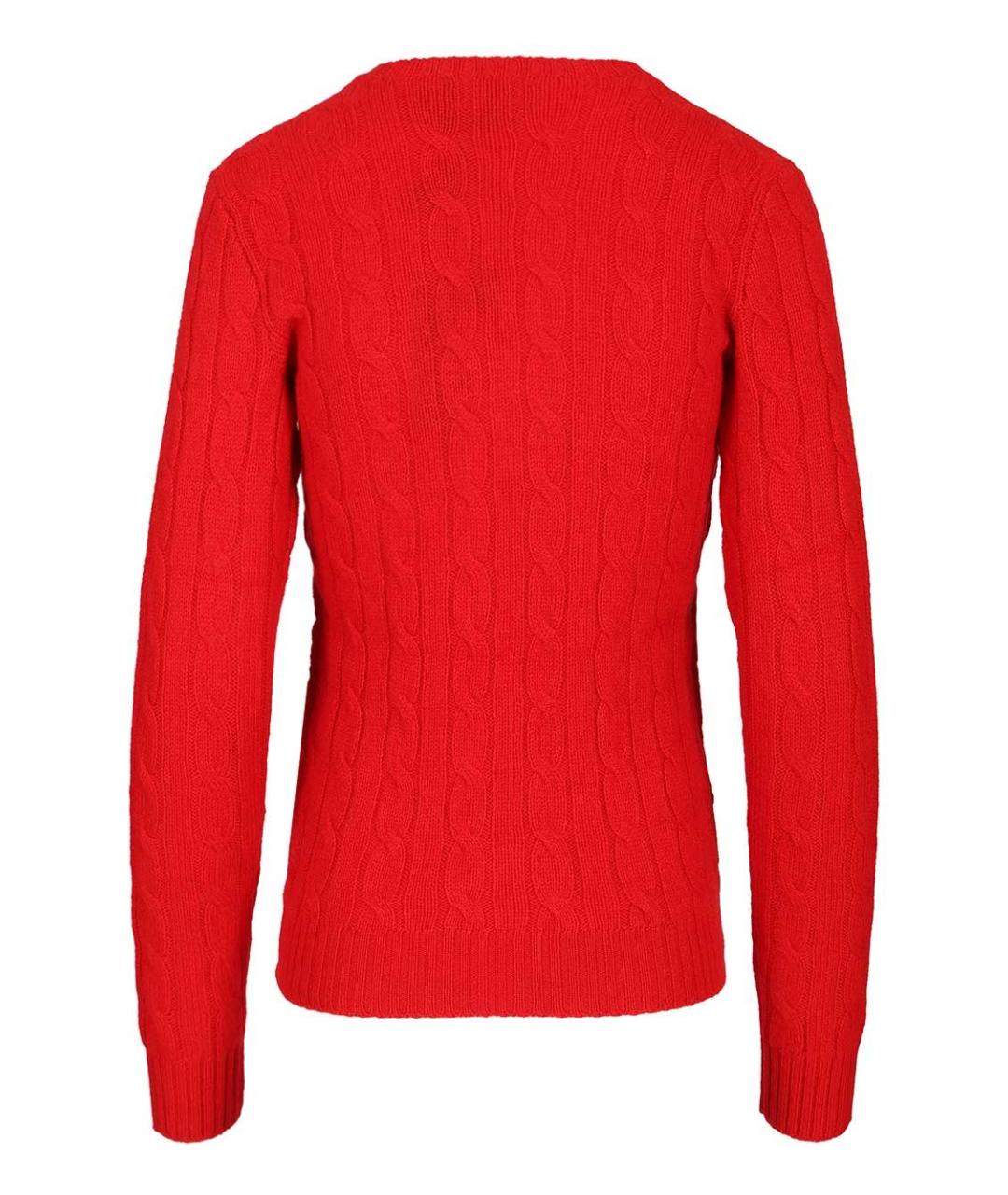 POLO RALPH LAUREN Красный кашемировый джемпер / свитер, фото 2