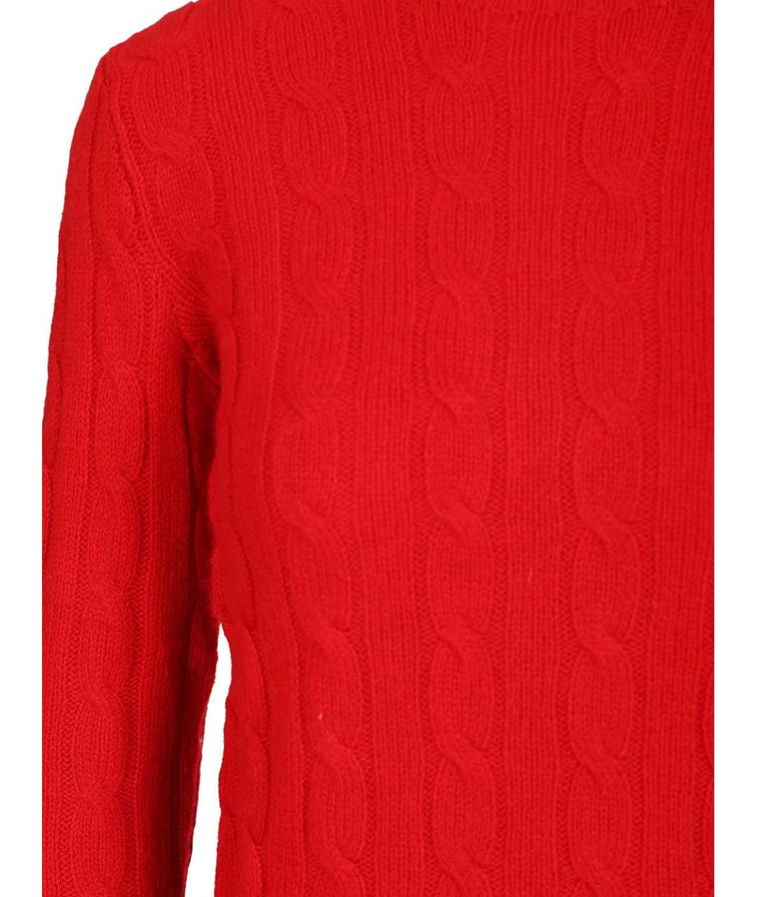 POLO RALPH LAUREN Красный кашемировый джемпер / свитер, фото 4