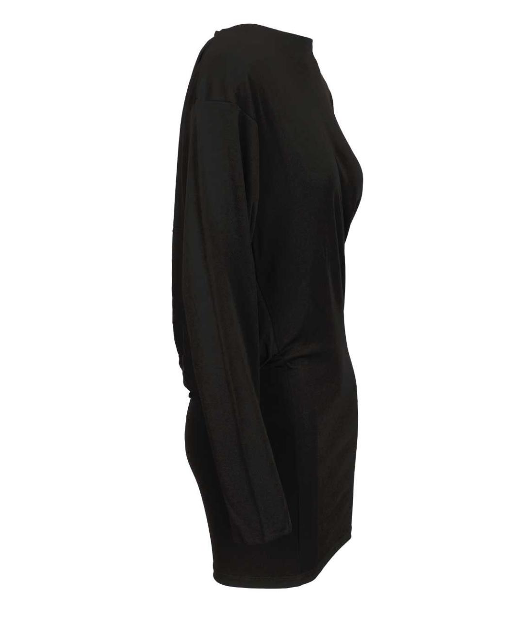 JACQUEMUS Черное вискозное коктейльное платье, фото 3