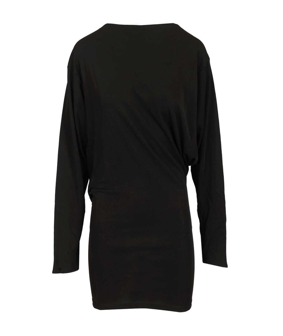 JACQUEMUS Черное вискозное коктейльное платье, фото 1