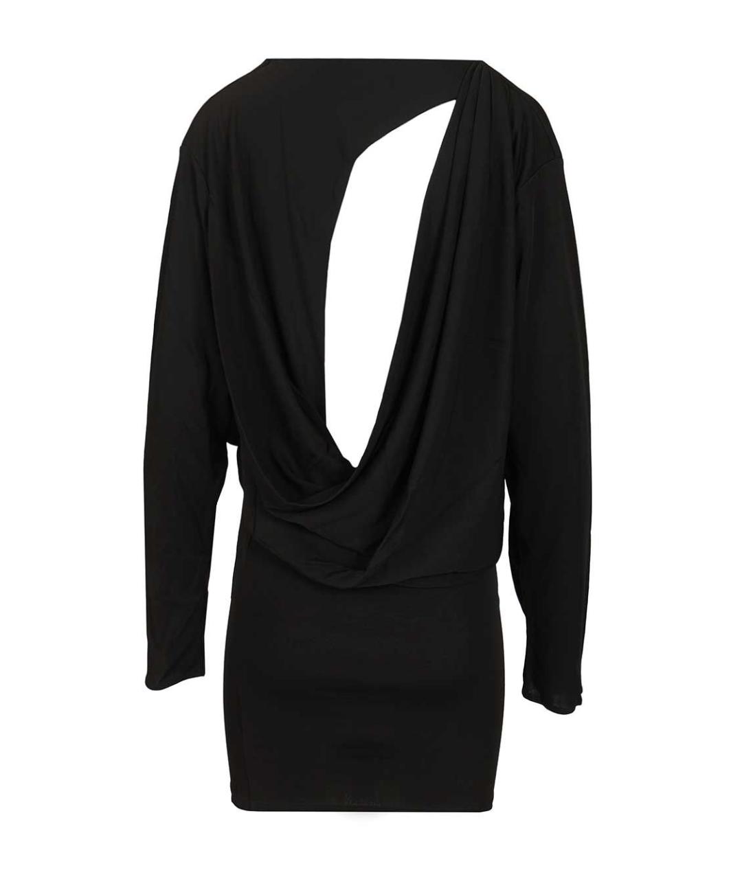 JACQUEMUS Черное вискозное коктейльное платье, фото 2