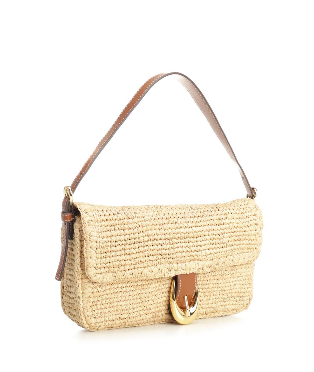 STAUD Бежевая пелетеная сумка через плечо, фото 2