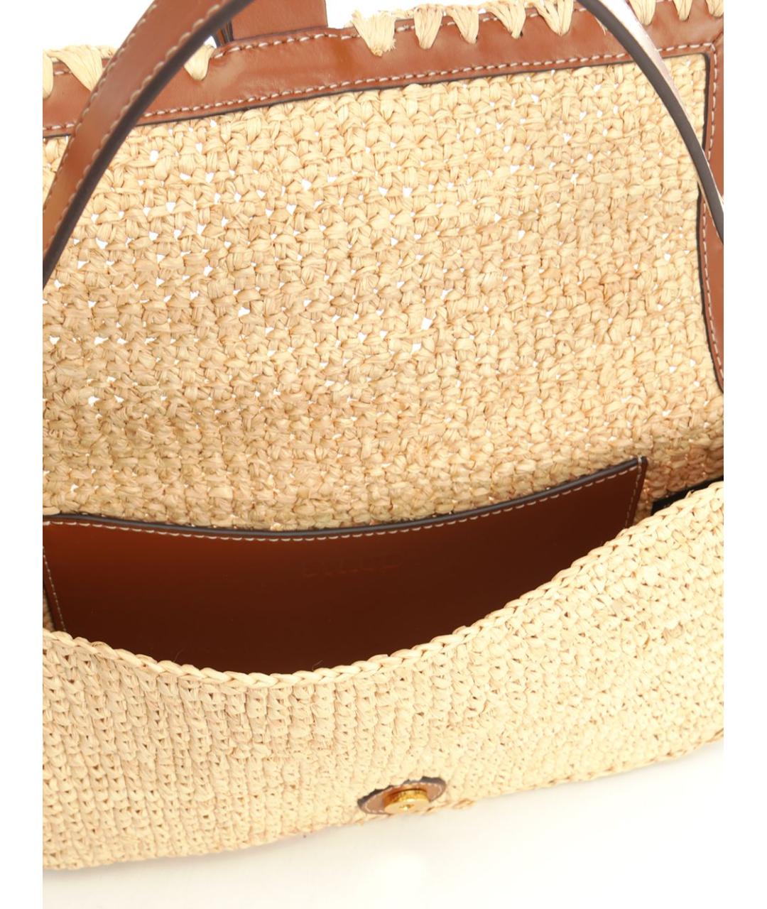 STAUD Бежевая пелетеная сумка через плечо, фото 4