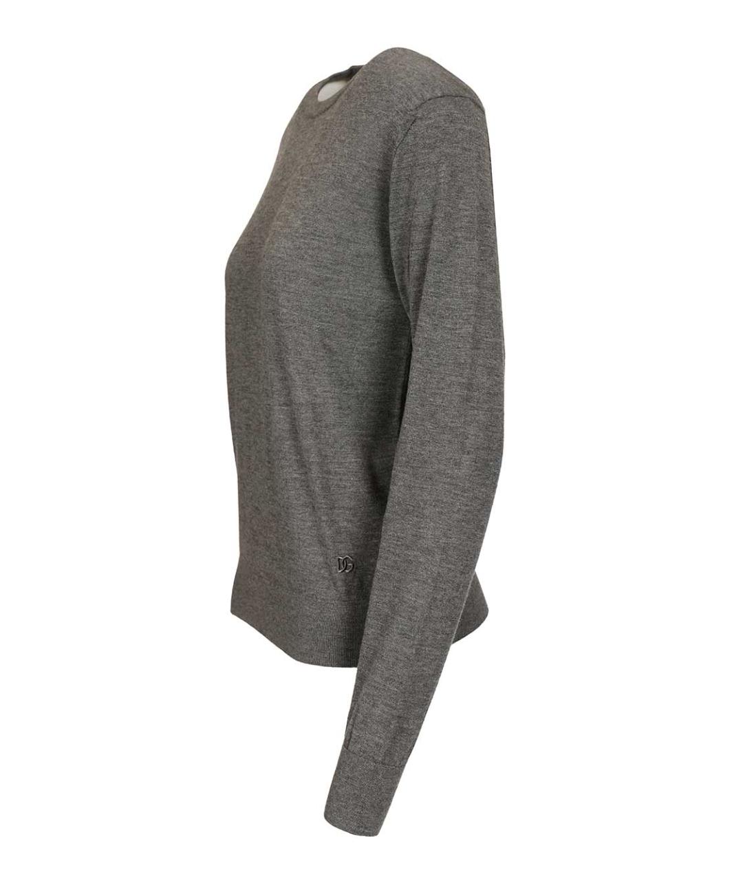 DOLCE&GABBANA Серый кашемировый джемпер / свитер, фото 3
