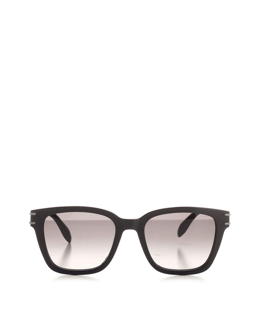 ALEXANDER MCQUEEN Черные пластиковые солнцезащитные очки, фото 1