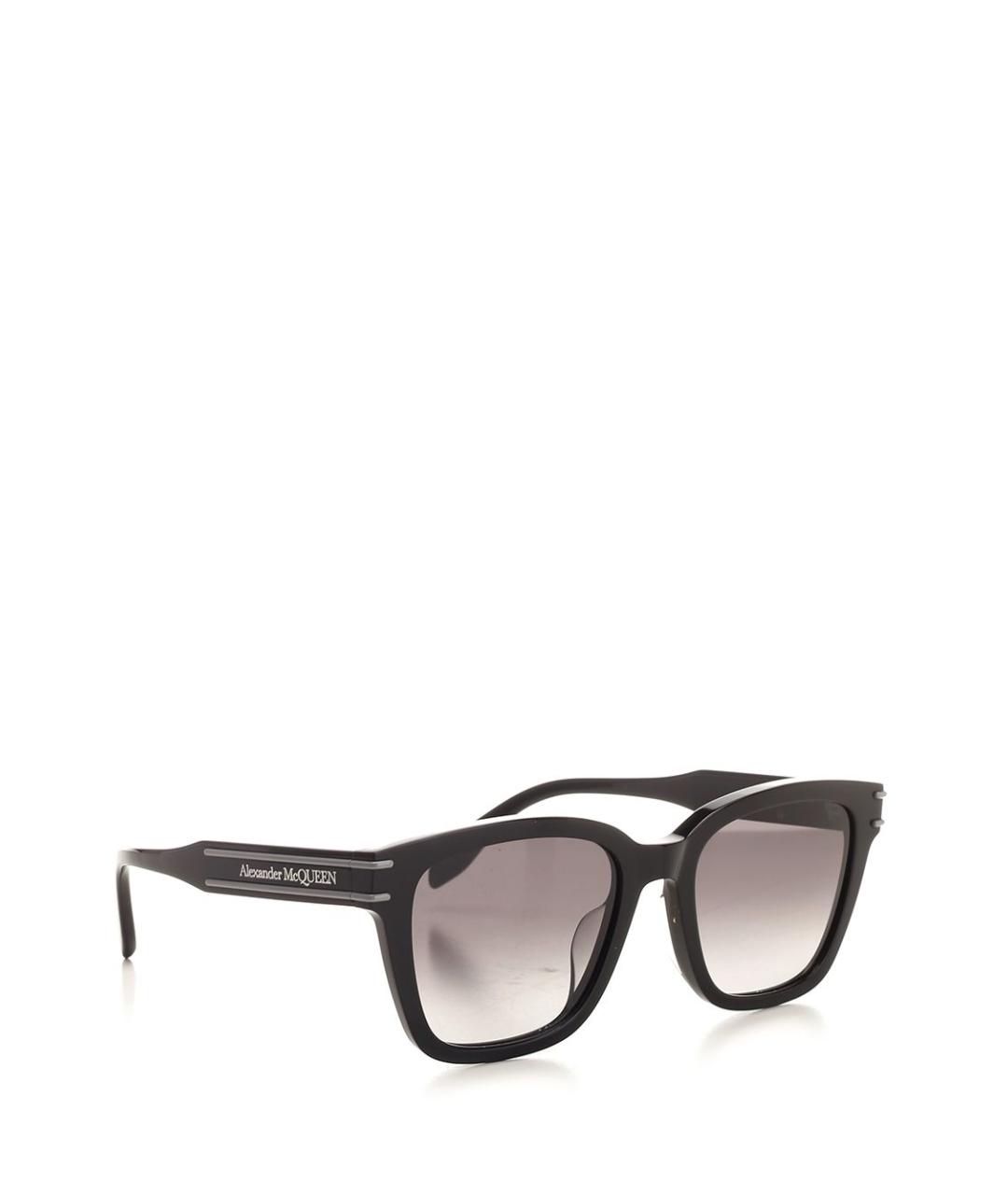 ALEXANDER MCQUEEN Черные пластиковые солнцезащитные очки, фото 2